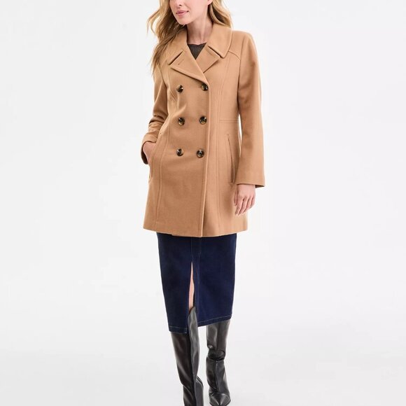 Anne Klein Double-Breasted Peacoat - Picture 9 of 10